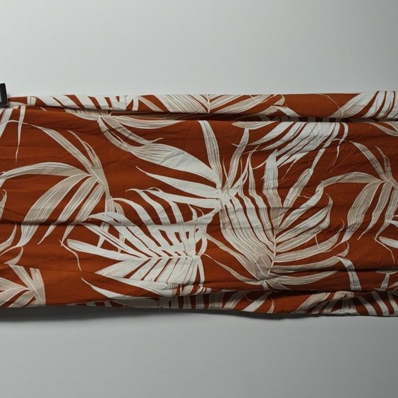 EXPRESS Halter Maxi Dress in Orange and White Size Small - Picture 7 of 15